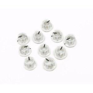 [미국배송] DOPRO 10PCS 클리어 미니 MXR 스타일 스커트 AMP 노브 투명 황동 삽입 효과 페달