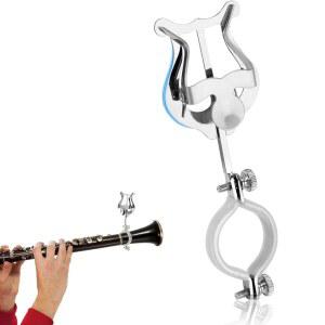 마칭 밴드용 클라리넷 라이어 홀더 - 6.02인치 시트 음악 클립 스탠드 초보자용 조절 가능한 책 내구성이 뛰어난 경량