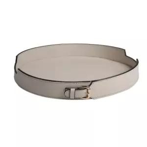 가죽 화장품정리대 고급 화장대 정리 수납함 정리대 트레이 선반