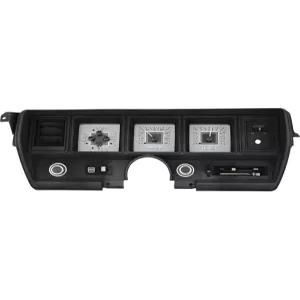 70-72 스카이락 실버 합금 화이트 백라이트와 호환되는 다코타 디지털 VHX-70B-SKY-S-W VHX 아날로그 대시