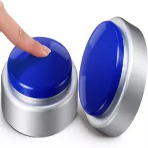 시각 장애인 노인 또는 장애인을 위한 시간 날짜 및 요일을 알려주는 VIHOESE 2Pcs 대형 토킹 버튼 시계