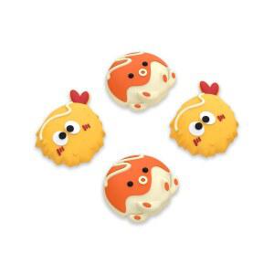 닌텐도 스위치 2 프로, 프로 컨트롤러, PS5, 엣지, PS4, 엑스박스 시리즈 X /S, 원, 엘리트 컨트롤러용 플레이바이탈 귀여운 엄지 그립 캡 - 템푸라와 타코야키