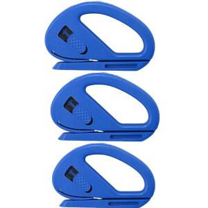 [미국배송] YVPSI 3PCS 포장지 커터 안전 비닐 필름 커팅 나이프 슬라이딩 선물 랩 도구 자동차 공예용 윈도우 틴트 두꺼운 큰 롤 만들기