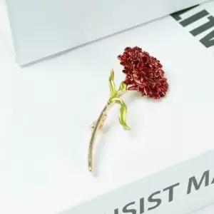 어버이날 카네이션 브로치 빨간 꽃선물 뱃지 (WFK93H3)