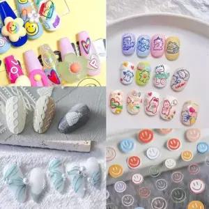 네일아트 5D 입체 리얼 엠보 도톰 스티커 18종 W98562D