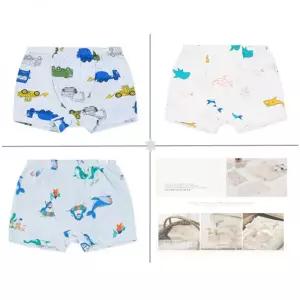 오가닉맘 라임카블+오샤크+썸머남아드로즈 사각팬티 3종세트