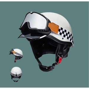 3c 오토바이 빈티지 오프로드 차단 크루즈 여 남 헬멧 자외선 사계절 여름 전기차 전용