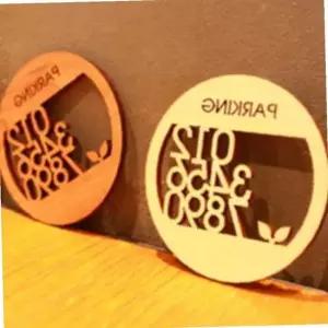 우드 자동차 주차번호판 번호표 원목 주차번호