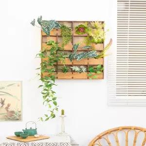 감성 인테리어 액자 빈티지 화분 디자인 꽃병 포인터 아잉의 3D 일본식 등나무 식물 TV 벽걸이 장식판은 식