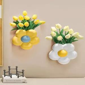 감성 인테리어 액자 빈티지 화분 디자인 꽃병 포인터 심플하고 모던한 꽃무늬 벽걸이 바구니는 거실 침실