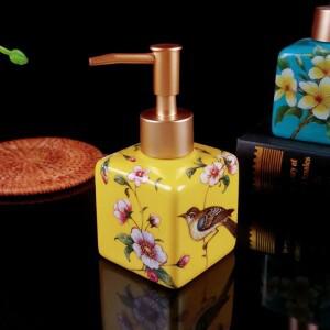 라포식 200ml 작은 신선한 세라믹 워시 레트로 호텔 홈 중국 샴푸 및 목욕 젤 프레스 병 디스펜스 비누