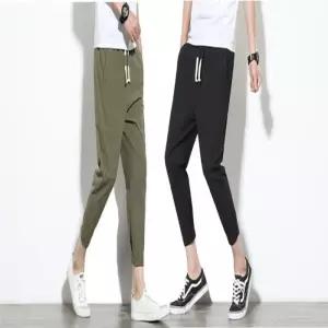 빈티지청 바지 조거팬츠 남자 슬랙스 편한 면 허리 9부 캐주얼 워싱청