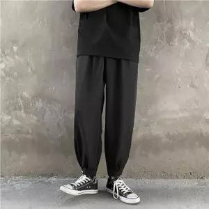 운동복바지 발목밴딩 조거팬츠 돌핀팬츠 편한바지 남성조거슬랙스 스트링팬츠