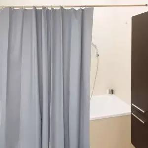 [콩심팥심]반투명 컬러 샤워 커튼 그레이 대