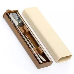 데일리 휴대용 수저 젓가락 케이스 세트 1P 커트러리 (WFKB4BV)