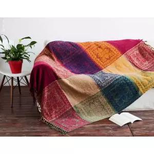 캣 담요 캠핑 양면 소파 대형 에스닉블루 에스닉