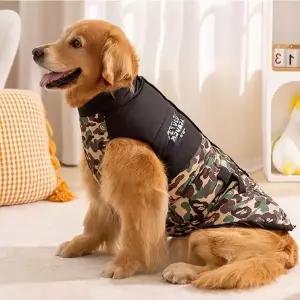 대형견 겨울 산책용 따뜻한 패딩조끼 P66016 외투