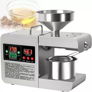 GLBMXDD 인텔리전트 콜드 앤 핫 프레스 오일 익스펠러 - 820W 104-482 °F 온도 제어 전강 기어 LCD