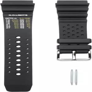 타임휠 20mm 블랙 소프트 고무 시계 스트랩 시티즌 하이퍼 아쿠아랜드 듀플렉스 프로마스터 스포츠 다이버