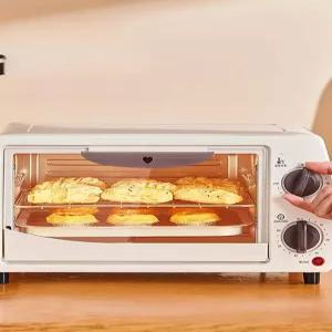 레트로 미니 전기오븐 토스터 홈베이킹 소형오븐 베이킹용 주방가전 미니멀