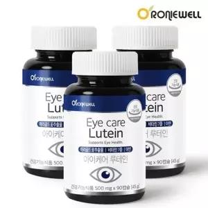 로니웰 아이케어 루테인 500mg x 90캡슐2+1총270캡슐 비타민 미네랄 마리골드