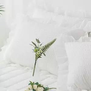 베개커버 화이트 아사 여름 50x70cm 베개솜별매