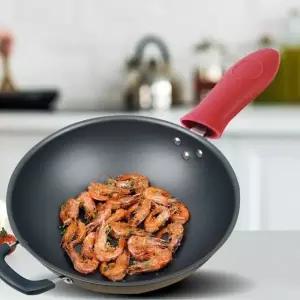 후라이팬 미끌림 방지 내열 손잡이 실리콘 커버 덥개 (WFKBR48)