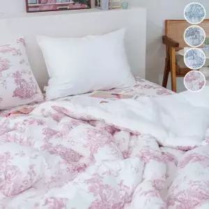 뜨왈 패턴 광목 30수 이불패드세트 SS 프릴 침구 베딩 (WFKBM8V)