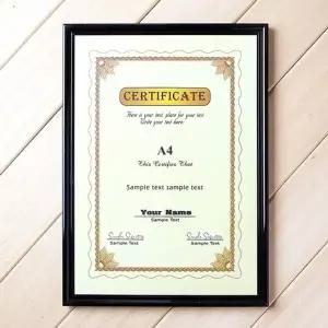 등록증 상장액자 벽걸이 허가증케이스 사진액자 A4 (KYR-WB8ECA1)