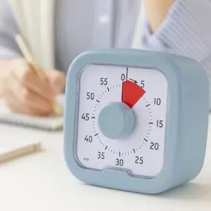 탁상 스톱워치 수능생 공부 무소음 건전지 알람 시계 2컬러 (KYR-WFI...