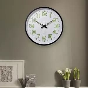인테리어 야광 벽시계 저소음 벽시계 원형시계 (KYR-WBFE2C0)
