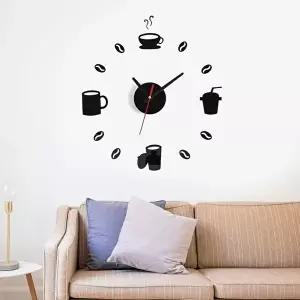 카페빈 붙이는 DIY 벽시계 아트월 거실 포인트시계 (KYR-WB9ECC1)