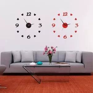 인테리어 벽시계 DIY 하트 붙이는 무타공 베이직 (KYR-WE6B871)