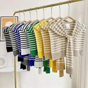 단가라 가디건 케이프 사계절 셔츠 레이어드 (KYR-WFFT6JN)