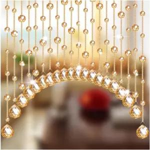 출입구용 펑페이 크리스탈 구슬 커튼 20줄 칸막이 문 끈 방 블라인드 가정용 장식 패널 커피 하우스 침실