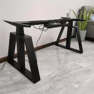 전동 모션데스크 졸음방지책상 테이블 리프팅 흰색 높이