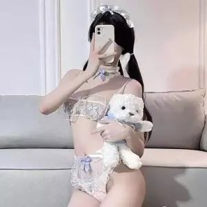 쿠킹메이드 코레 섹시 망사 란제리 속옷 슬립 속옷소품