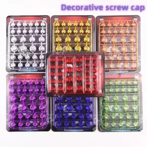 엔진 커버 볼트 키트 블링 전자 코팅 범용 오토바이더트 바이크에 적합 CNC 커버 스크래치 방지 30초