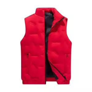 남자 면 솔리드 방한 작업복 추동 빅사이즈 차이나 레터링 조끼 워머 패피4