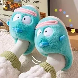 [엄지척]한교동 입체귀 고급 240mm 트렌드 털슬리퍼