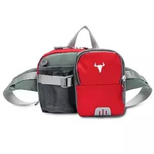 등산용 힙색 물병 메쉬 경량 크로스 가방 레드 (WFKDXS6)