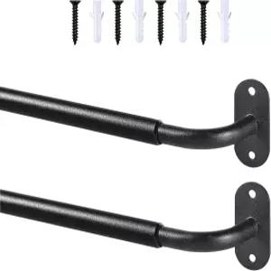 루이오니 프렌치 도어 커튼봉 조절 가능 1832인치 랩 어라운드 카페 지름 12인치 윈도우용 나사형 새시봉