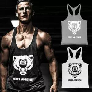 LD-1268 헬스나시(베어) 남성 남자 패션 민소매티 캐주얼 스포츠 트레이닝 체육 데일리 나시