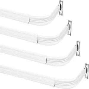 조절 가능한 커튼 싱글 로드 헤비 듀티 도어 창문 팬 뚜껑 정리함 가정용 문 주방 밸런스 새시 2848인치