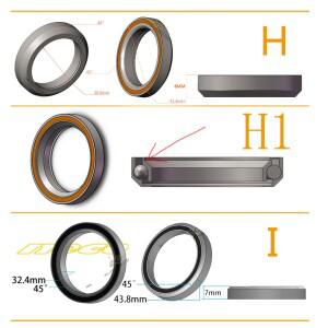 호환 Neco 베어링 도로 자전거 MTB 헤드셋 38 41 mm for Giant