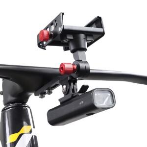 호환 -ABHW 자전거 폰 홀더 통합 핸들바 지원 2 in 1 스탠드헤드라이트