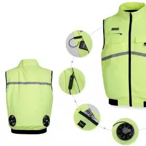 K2 Safety 여름 작업 에어 선풍기 아이스 형광 안전조끼 아이스조끼 여름낚시