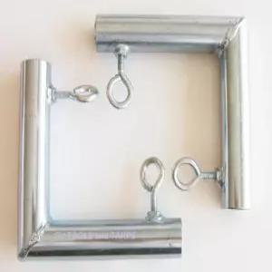 골든 밸리 도구 및 방수포 2pc 3/4 양방향 L 코너 캐노피 피팅(FLA) - 외경이 15/16 인 EMT 파이프에