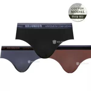 주니어 투워드 브리프 면모달 삼각 팬티 3종 세트남아팬티 면모달브리프 프