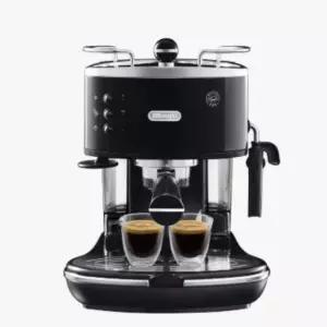 드롱기 빈티지 반자동 커피머신 홈카페 카푸치노 블랙